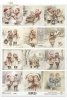 dzieci, święta, zima, bałwan, sanki, choinka, śnieg, prezenty, wieniec, dom, pies, retro, vintage*children, holidays, winter, snowman, sled, Christmas tree, snow, presents, wreath, house, dog, retro, vintage